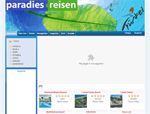 Tablet Screenshot of paradies-reisen.ch